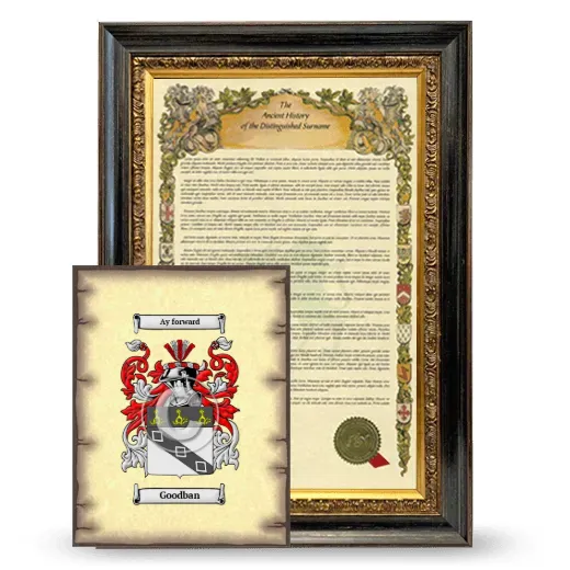 Goodban Framed History and Coat of Arms Print - Heirloom