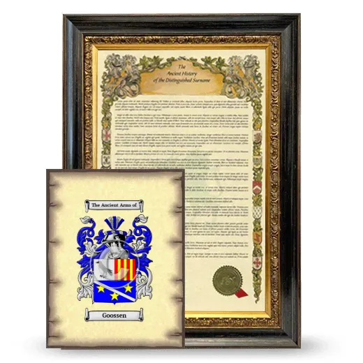 Goossen Framed History and Coat of Arms Print - Heirloom