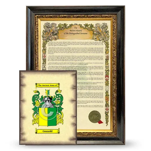 Gosnold Framed History and Coat of Arms Print - Heirloom