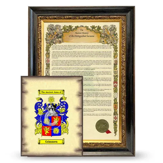 Grimmen Framed History and Coat of Arms Print - Heirloom