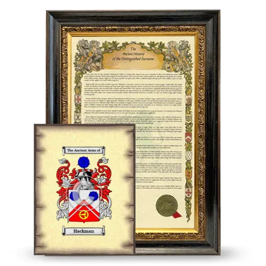 Hackman Framed History and Coat of Arms Print - Heirloom