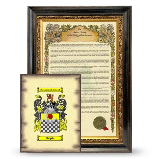 Halpin Framed History and Coat of Arms Print - Heirloom