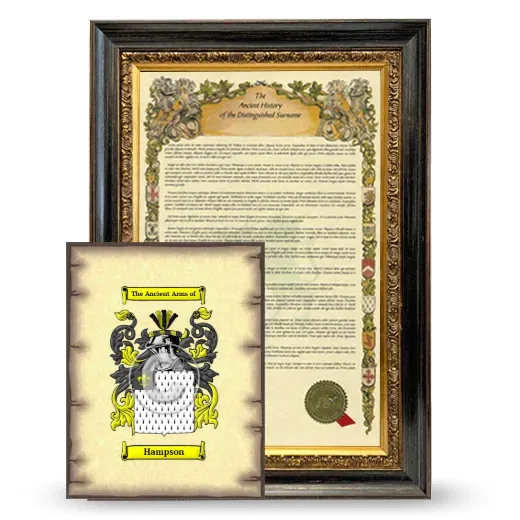 Hampson Framed History and Coat of Arms Print - Heirloom