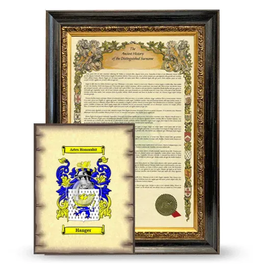 Hanger Framed History and Coat of Arms Print - Heirloom