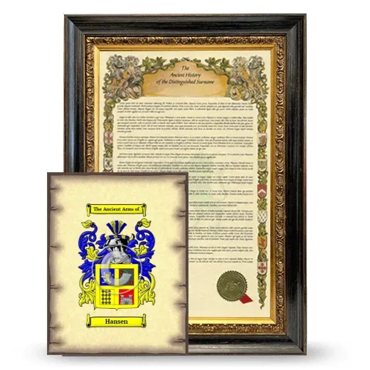 Hansen Framed History and Coat of Arms Print - Heirloom
