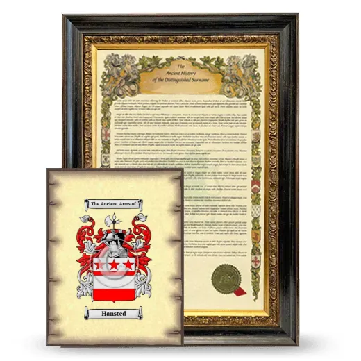Hansted Framed History and Coat of Arms Print - Heirloom
