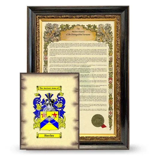 Harclay Framed History and Coat of Arms Print - Heirloom