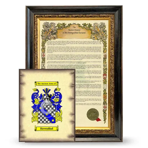 Havendind Framed History and Coat of Arms Print - Heirloom