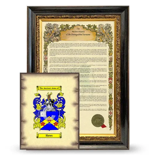 Haws Framed History and Coat of Arms Print - Heirloom