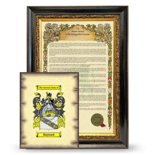 Hayward Framed History and Coat of Arms Print - Heirloom