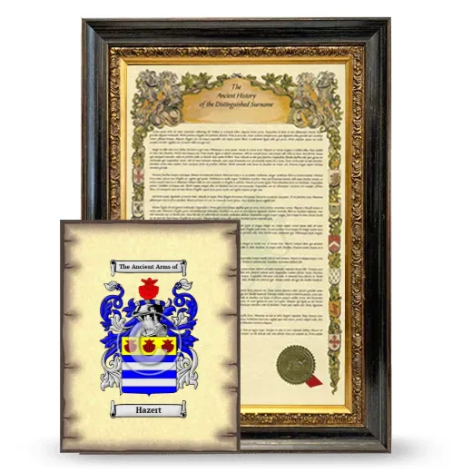 Hazert Framed History and Coat of Arms Print - Heirloom