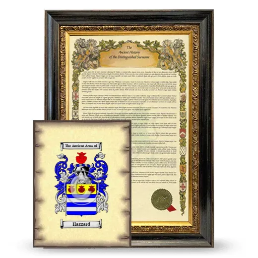 Hazzard Framed History and Coat of Arms Print - Heirloom