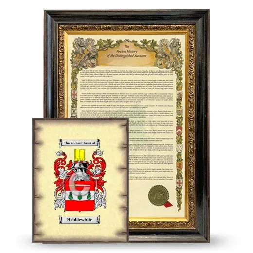 Hebblewhite Framed History and Coat of Arms Print - Heirloom
