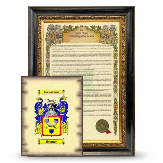 Heenige Framed History and Coat of Arms Print - Heirloom