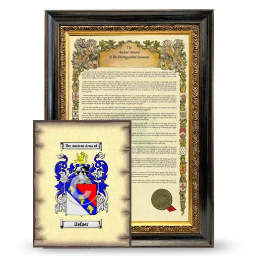 Hefner Framed History and Coat of Arms Print - Heirloom
