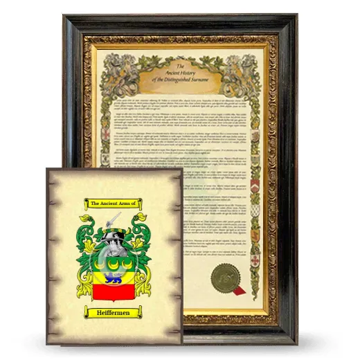 Heiffermen Framed History and Coat of Arms Print - Heirloom