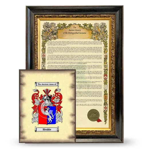 Henkie Framed History and Coat of Arms Print - Heirloom