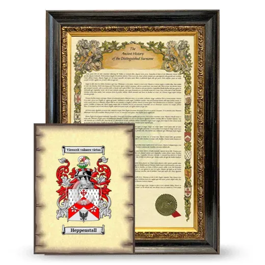 Heppenstall Framed History and Coat of Arms Print - Heirloom