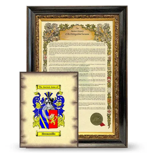 Hermosillo Framed History and Coat of Arms Print - Heirloom
