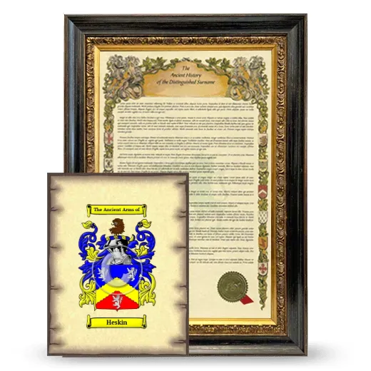 Heskin Framed History and Coat of Arms Print - Heirloom