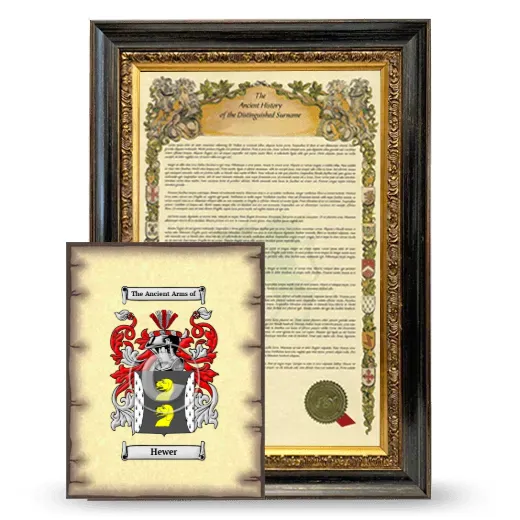 Hewer Framed History and Coat of Arms Print - Heirloom