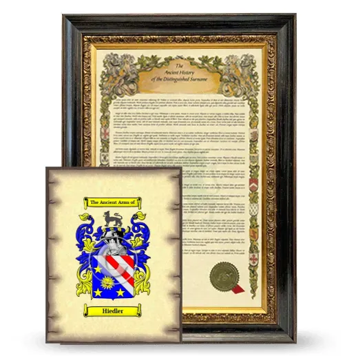 Hiedler Framed History and Coat of Arms Print - Heirloom