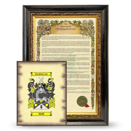Hield Framed History and Coat of Arms Print - Heirloom