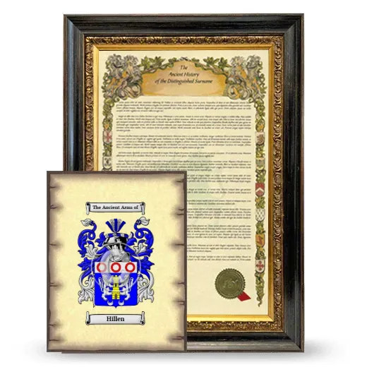 Hillen Framed History and Coat of Arms Print - Heirloom