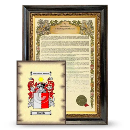 Hinchly Framed History and Coat of Arms Print - Heirloom
