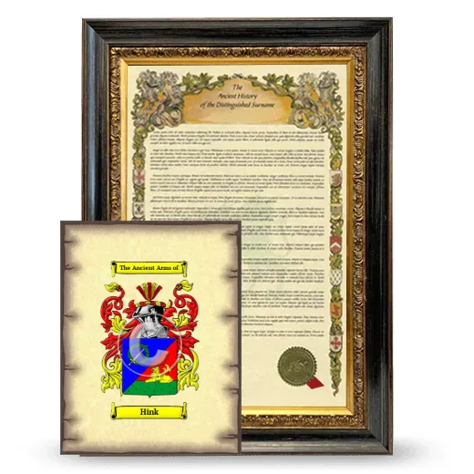 Hink Framed History and Coat of Arms Print - Heirloom