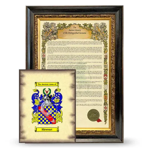 Hirweart Framed History and Coat of Arms Print - Heirloom