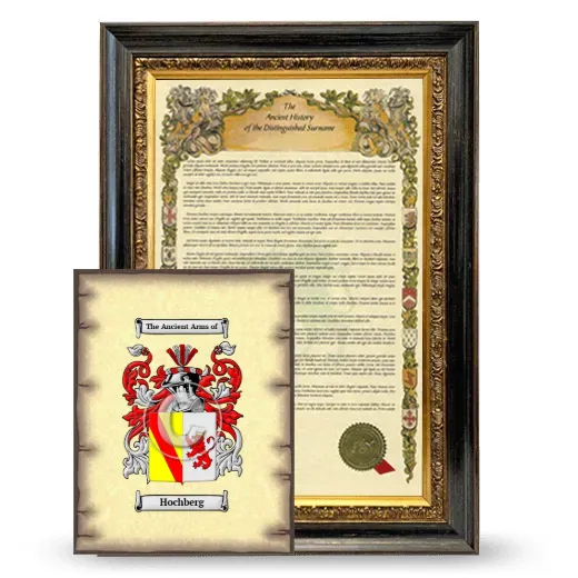 Hochberg Framed History and Coat of Arms Print - Heirloom
