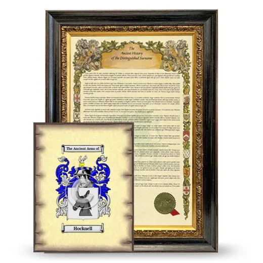 Hocknell Framed History and Coat of Arms Print - Heirloom