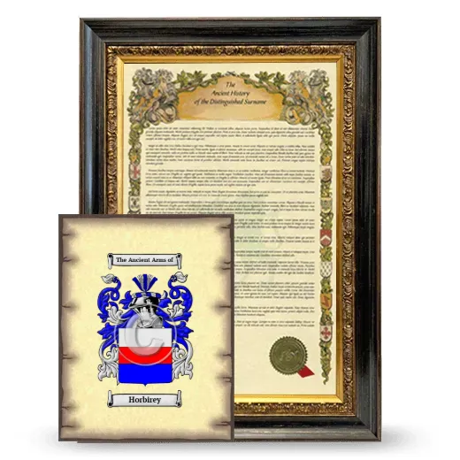 Horbirey Framed History and Coat of Arms Print - Heirloom