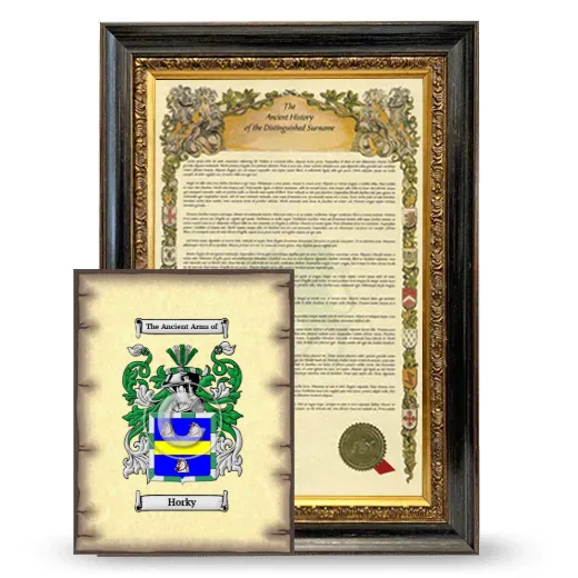 Horky Framed History and Coat of Arms Print - Heirloom