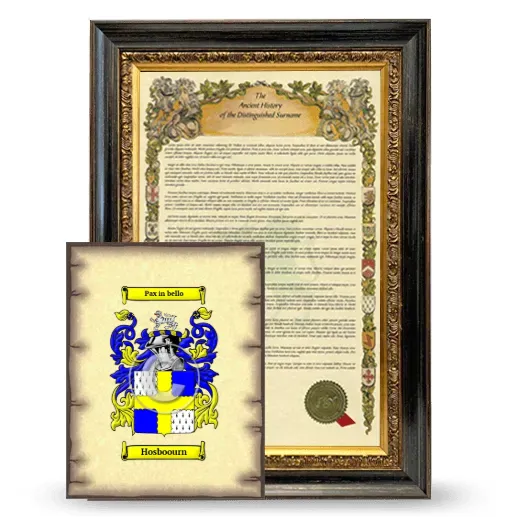 Hosboourn Framed History and Coat of Arms Print - Heirloom