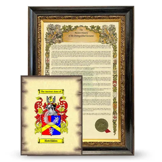 Hotchkiss Framed History and Coat of Arms Print - Heirloom