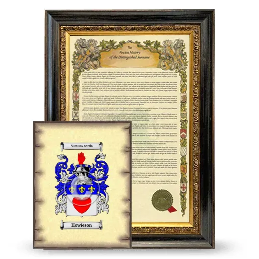 Howieson Framed History and Coat of Arms Print - Heirloom