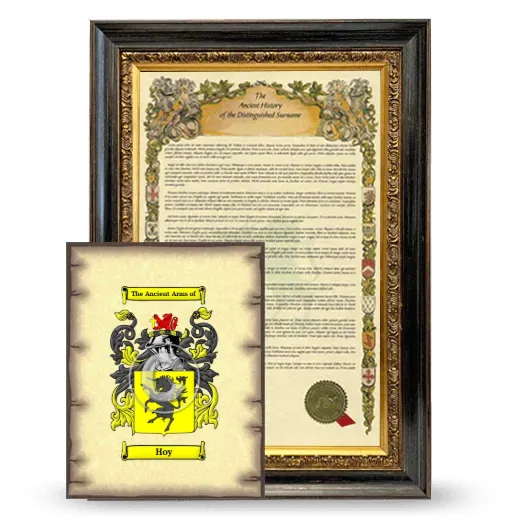 Hoy Framed History and Coat of Arms Print - Heirloom