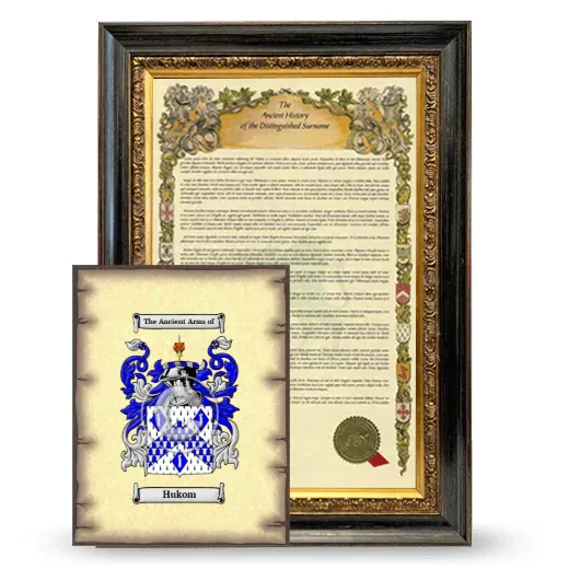 Hukom Framed History and Coat of Arms Print - Heirloom