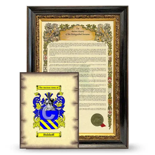 Hulshoff Framed History and Coat of Arms Print - Heirloom