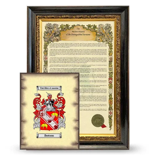 Ibotson Framed History and Coat of Arms Print - Heirloom