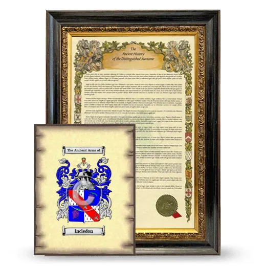 Incledon Framed History and Coat of Arms Print - Heirloom