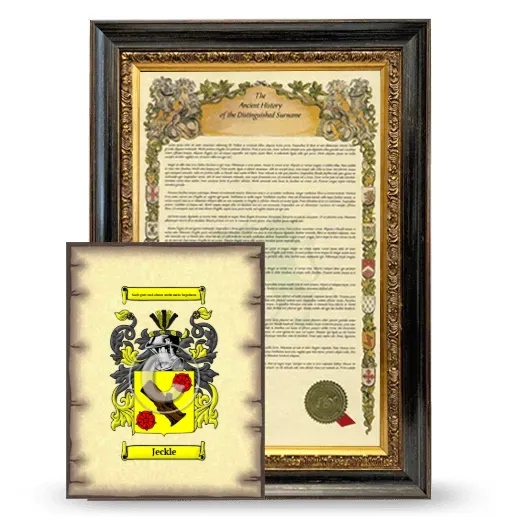 Jeckle Framed History and Coat of Arms Print - Heirloom