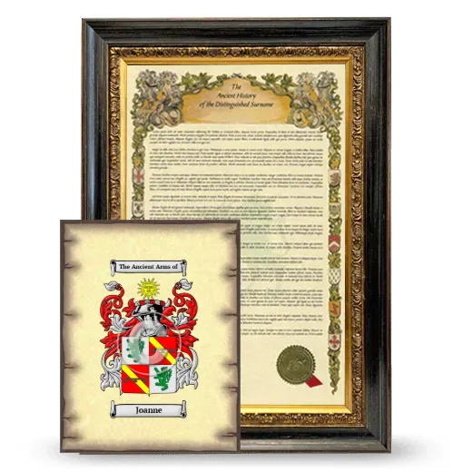 Joanne Framed History and Coat of Arms Print - Heirloom