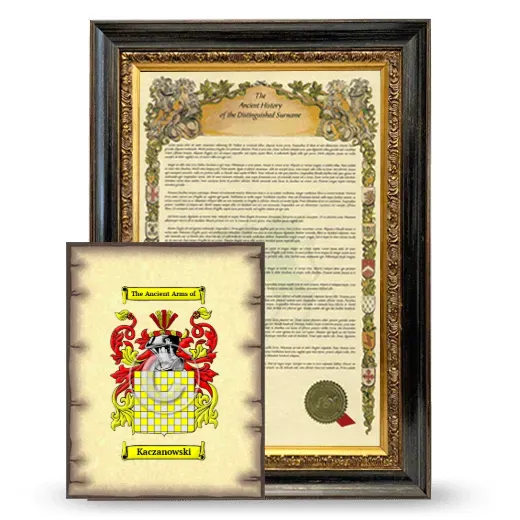 Kaczanowski Framed History and Coat of Arms Print - Heirloom