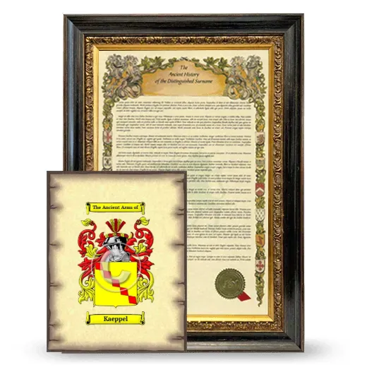 Kaeppel Framed History and Coat of Arms Print - Heirloom