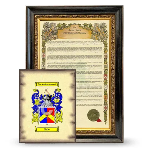 Kale Framed History and Coat of Arms Print - Heirloom