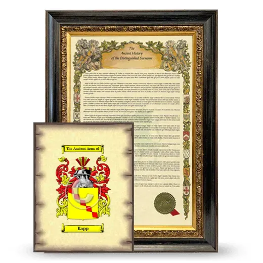 Kapp Framed History and Coat of Arms Print - Heirloom
