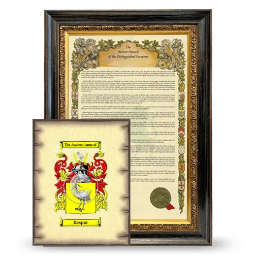 Kaspar Framed History and Coat of Arms Print - Heirloom